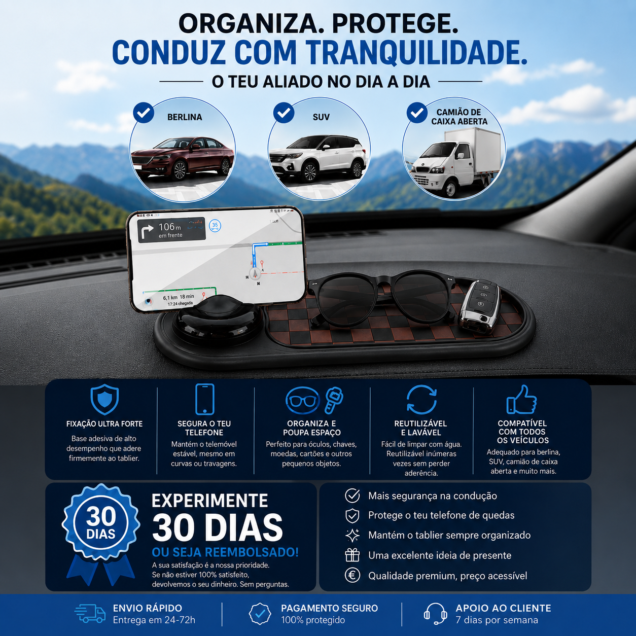 O Tapete Antiderrapante Resolve as Maiores Frustrações de Todos os Condutores