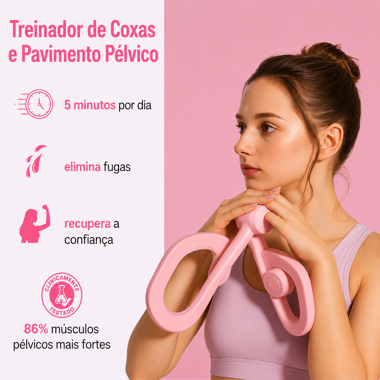 Treinador de Coxas e Pavimento Pélvico