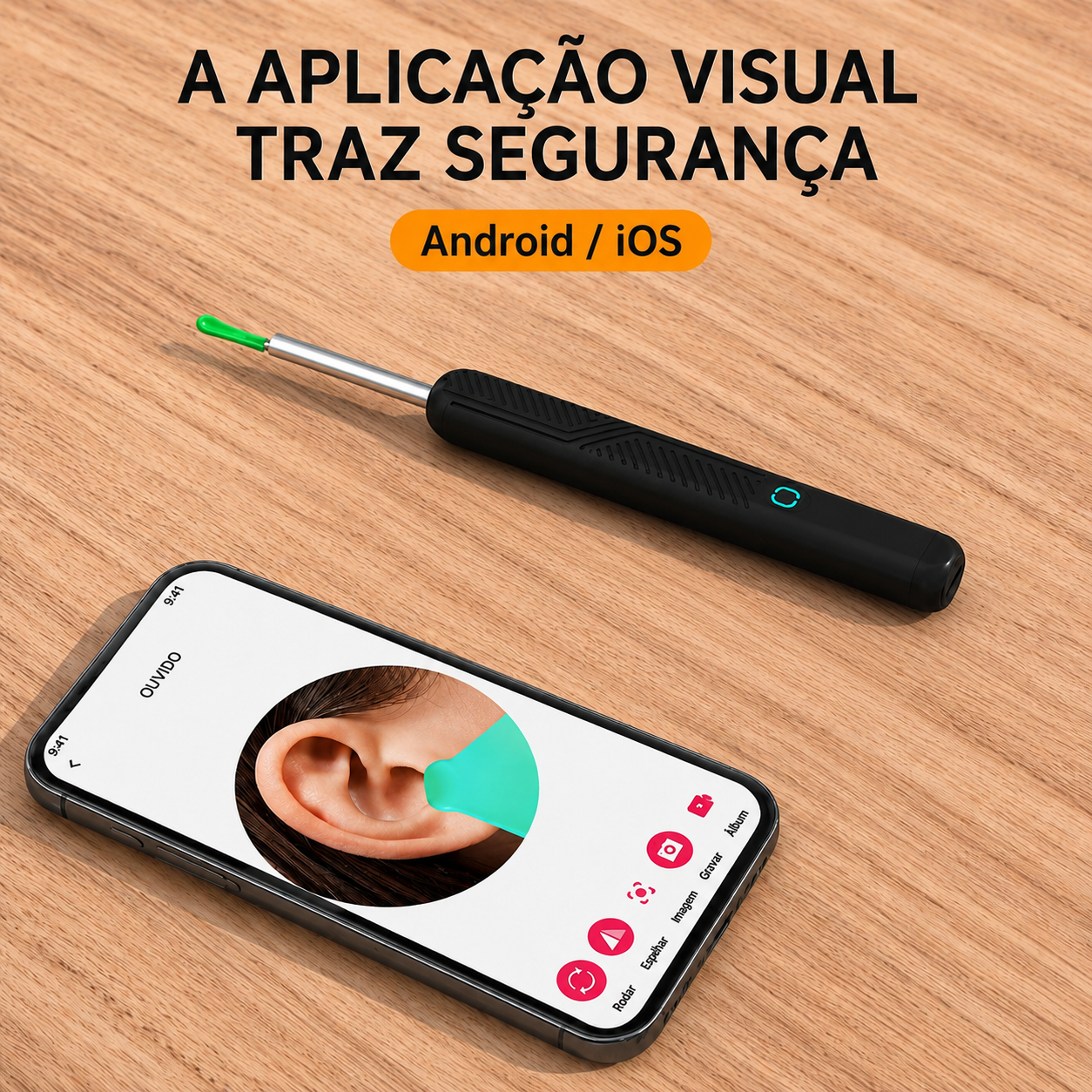 Otoscópio com câmara